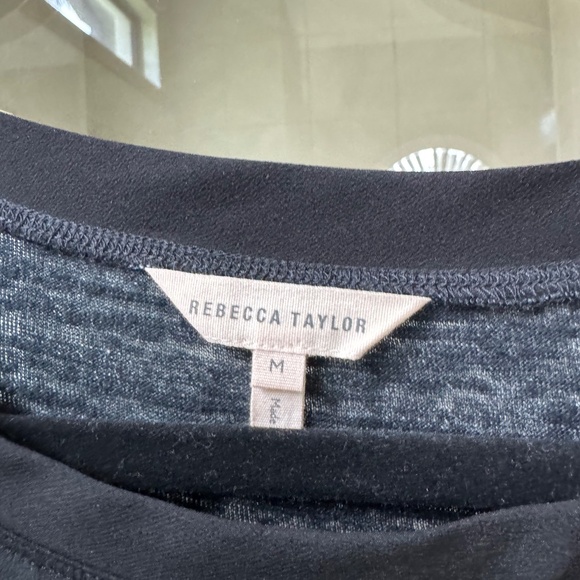 Rebecca Taylor Fringe Dress Black Dress Sheath-size medium - Picture 4 of 5